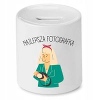 Skarbonka Dla Fotografa Najlepsza Fotografka Z Nadrukiem Ze Zdjęciem
