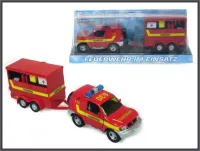 Straż pożarna 13cm z przyczepą.   HIPO