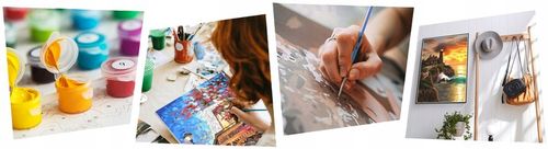 Malowanie po Numerach Z RAMĄ 50x40 OBRAZY DO MALOWANIA PO NUMERACH PREZENT na Arena.pl