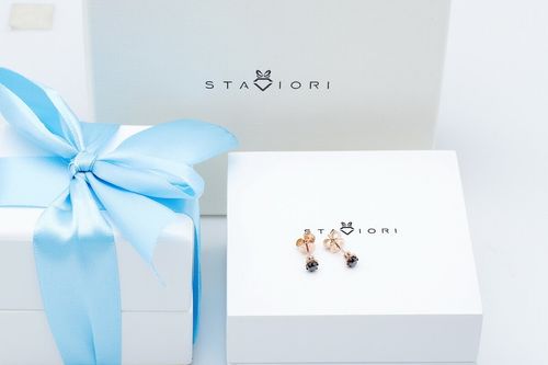 Złote kolczyki KRD1594B - Diament na Arena.pl