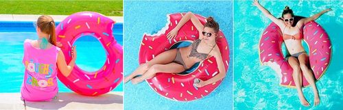 Koło dmuchane - donut brązowy na Arena.pl