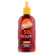 Malibu Dry Oil Spray SPF50 Olejek Brązujący Do Opalania 200ml