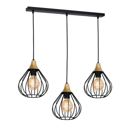 Lampa wisząca KANE BLACK 3xE27 na Arena.pl