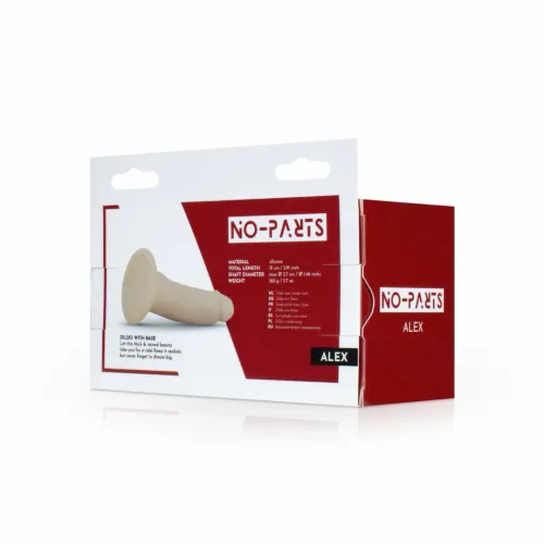 no-parts alex - model silikonowy 15 cm z przyssawką, anatomiczny na Arena.pl