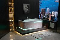 Wanna z hydromasażem EB-869 prostokątna 180cmx88cmx65cm DYSZE LEDOWE, PILOT Wanna z hydromasażem EB-869 prostokątna 180cmx88cmx65cm DYSZE LEDOWE, PILOT