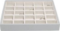 Szkatułka na biżuterię Stackers 25 komorowa classic kamienna szarość