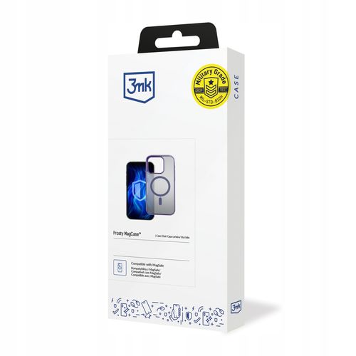 Etui z MagSafe na Apple iPhone 14 Pro Max - 3mk Frosty MagCase Purple na Arena.pl