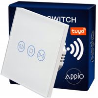 WŁĄCZNIK Dotykowy ROLET ŻALUZJI szkło WIFI biały