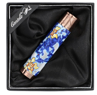 Zapalniczka Prezentowa Żarowa Gazowa ''Niebieska Ornamentyka na Bieli''