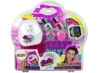 ZESTAW DO MALOWANIA PAZNOKCI LAMPA LAKIERY BROKAT