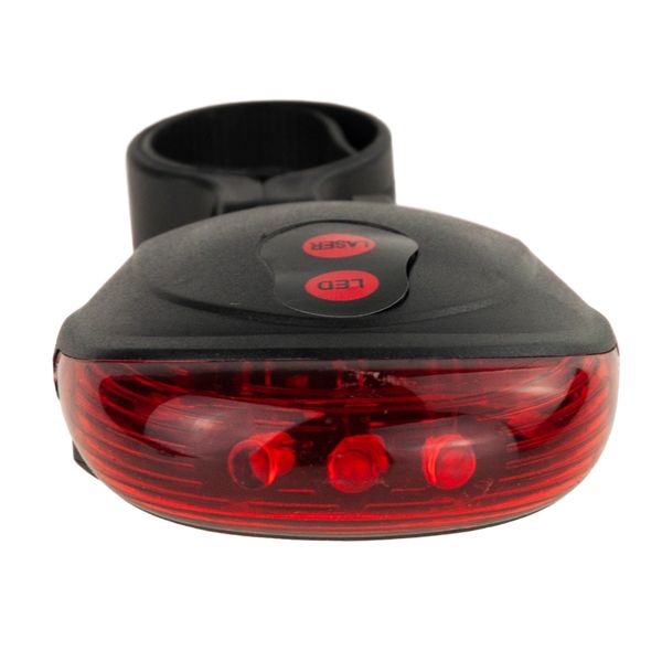 Lampka Rowerowa Laserowa 5 Led Laser zdjęcie 9