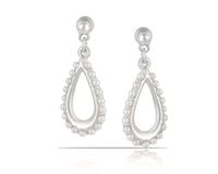 kolczyki łezki otulone perełkami (p15/sm/17ag)