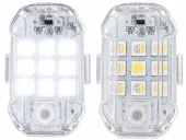 2x Lampa stroboskopowa led bezprzewodowa 7 kolorów światła pilot