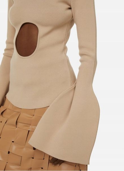 Sweter A.w.a.k.e. mode Openwork viscose jumper XS zdjęcie 4