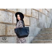 torba shopper skórzana damska na ramię paolo peruzzi in-64-bl