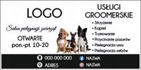 BANER REKLAMOWY OCZKOWANY 200x100 cm RÓŻNE WZORY USŁUGI GROOMERSKIE