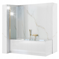 PARAWAN NAWANNOWY ZŁOTY 80X140 ZŁOTA RAMA ELEGANT