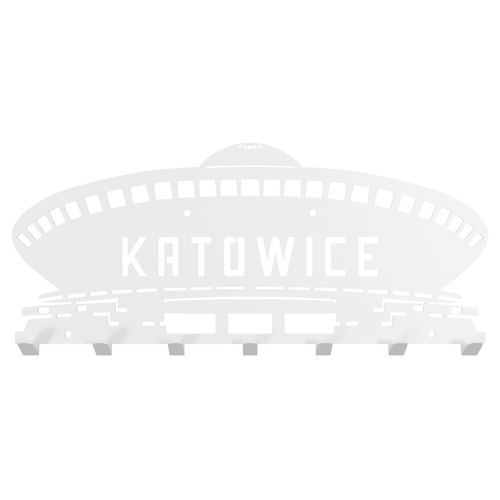 Metalowy wieszak ścienny na ubrania klucze loft KATOWICE SPODEK czarny na Arena.pl