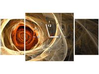 80X40CM ZEGAR RÓŻA KTALNA OBRAZ