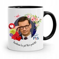 Kubek Czarny Politycy Premier Mateusz Morawiecki