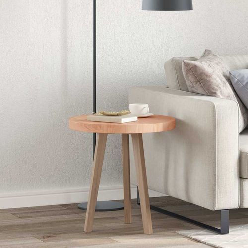 Blat stołu Inny Jasnobrązowy Ø 50 x 4 cm Solidne drewno dębowe na Arena.pl