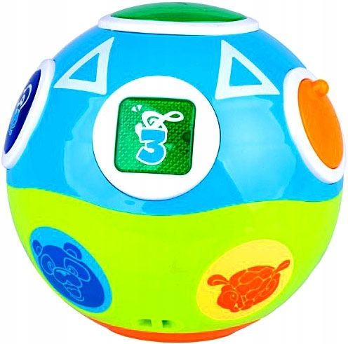 INTERAKTYWNA WIRUJĄCA PIŁKA EDUKACYJNA MÓWI PO POLSKU 6m+ na Arena.pl
