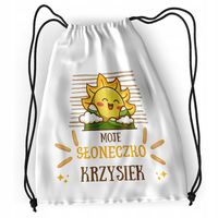 Plecak Sportowy Szkolny Dla Krzyśka Syna Dziecka Z Nadrukiem Ze Zdjęciem