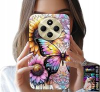 ETUI DO XIAOMI REDMI 14C 4G - SŁONECZNIK Z MOTYLKIEM, OBUDOWA + FOLIA