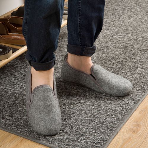 Bambosze męskie filcowe ocieplane kożuszek wełna 44 na Arena.pl