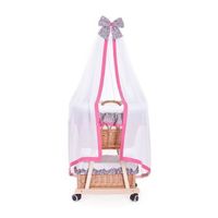 baby Łóżeczko wiklinowe dla niemowląt 90x53 H30 cm