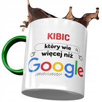 Kubek Zielony Dla Kibica Który Wie Więcej Prezent Z Nadrukiem Ze Zdjęciem