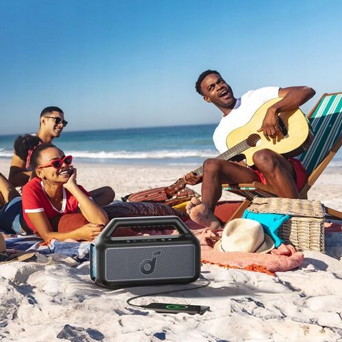 Głośnik przenośny Soundcore Boom 2 IPX7 80W EQ Czarny na Arena.pl