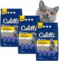 CALITTI ŻWIREK DLA KOTA BENTONITOWY LAWENDOWY 3X5L