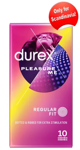 durex pleasure me - prezerwatywy żebrowane i nubbingowane 10 szt. na Arena.pl