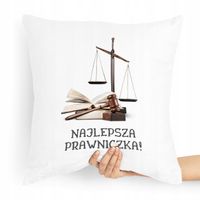 Poduszka Prezent Dla Prawnika Najlepsza Prawniczka Z Nadrukiem Ze Zdjęciem