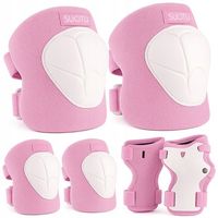 Różowy Zestaw Ochraniaczy dla Dzieci na Kolana, Łokcie i Nadgarstki -