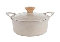 Garnek aluminiowy FLORINA Oslo 24CM 4,3L Kremowy