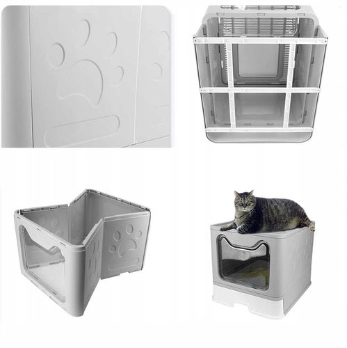 Duża kuweta kryta z szufladą + łopatka (F055) na Arena.pl