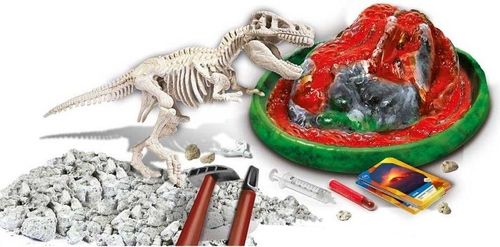 CLEMENTONI Wulkan + T-REX Jurassic World na Arena.pl