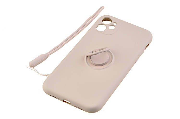 Etui Pastel Ring do Apple iPhone 11 szary zdjęcie 1