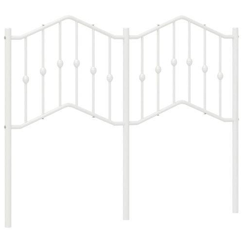 Metalowe wezgłowie, białe, 120 cm na Arena.pl
