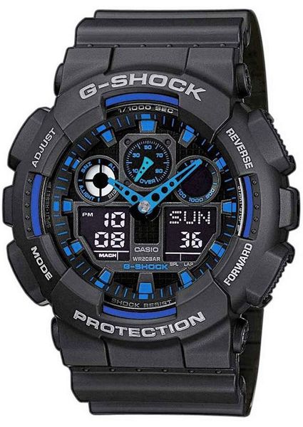 zegarek męski casio g-shock ga-100-1a2er + box zdjęcie 1