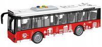 Auto Metalowe Autobus Czerwony City Bus Z Efektami Dźwiękowymi 27 Cm