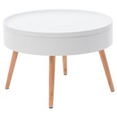 Stolik kawowy okrągły ze schowkiem 60cm