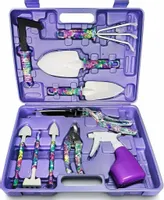 ZESTAW NARZĘDZI OGRODOWYCH DLA KOBIET WALIZKA NARZĘDZIA OGRODNICZE 10 el.