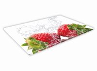 SZKLANA DESKA KUCHENNA 60x20 72c Truskawki