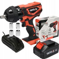 YATO KLUCZ UDAROWY 1/2" AKUMULATOROWY 18V DO KÓŁ +4Ah
