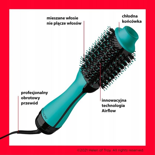 SUSZARKO LOKÓWKA PROSTOWNICA DO WŁOSÓW REVLON RVDR5222 2W1 ZESTAW DLA 2 zdjęcie 8