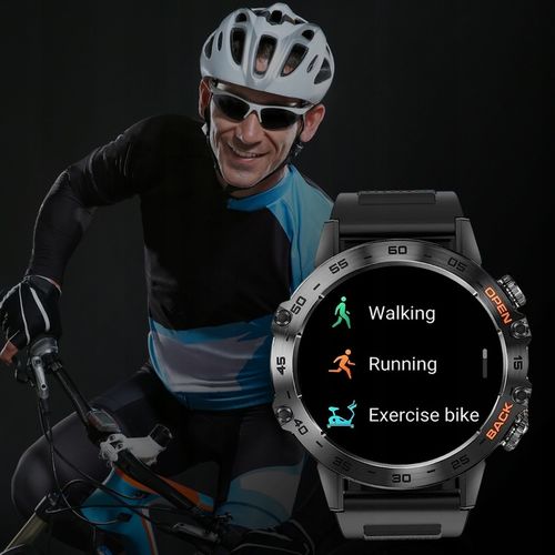 ZEGAREK SMARTWATCH MĘSKI 360x360 ROZMOWY MENU PL na Arena.pl