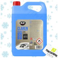 PŁYN DO SPRYSKIWACZY ZIMOWY K2 CLAREN 5L ZAPACHOWY -22C SKUTECZNY BEZ